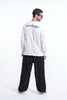 Sure Design Unisex See No Evil Buddha Long Sleeve T-Shirt White
