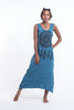 Sure Design Womens Dreamcatcher Scoop Neck Tank Dress Denim Blue