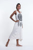 Sure Design Womens Dreamcatcher Scoop Neck Tank Dress White