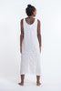Sure Design Womens Dreamcatcher Scoop Neck Tank Dress White
