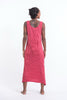 Sure Design Womens Infinitee Ohm Scoop Neck Tank Dress Red