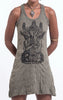 Sure Design Women's See No Evil Buddha Tank Dress Green
