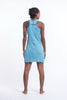 Sure Design Women's See No Evil Buddha Tank Dress Turquoise