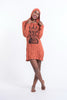 Sure Design Women's See No Evil Buddha Hoodie Dress Orange