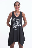 Wholesale Super Soft Cotton Owls Tank Dress Silver on Black - $8.00