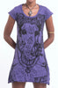 Sure Design Women's Big Face Ganesh Dress Purple