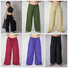 Assorted set of 5 Thailand Women's Harem Double Layers Palazzo Pants