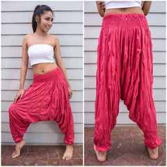 Sure Design Women's Harem Pants in Red