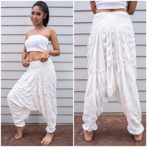 Sure Design Women's Harem Pants in White