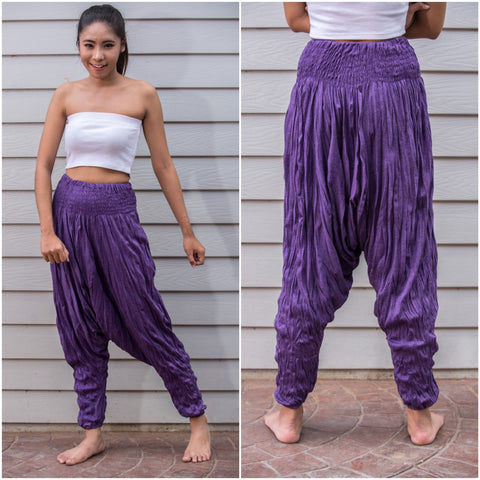 Sure Design Women's Harem Pants in Purple
