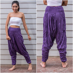 Sure Design Women's Harem Pants in Purple