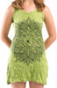 Sure Design Women's Lotus Mandala Tank Dress Lime