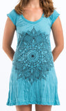 Wholesale Sure Design Women's Lotus Mandala Dress Turquoise - $10.50