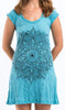 Sure Design Women's Lotus Mandala Dress Turquoise