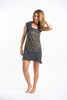 Sure Design Women's Lotus Mandala Dress Gold on Black
