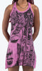 Sure Design Women's Butterfly Buddha Tank Dress Pink