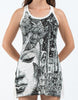 Sure Design Women's Butterfly Buddha Tank Dress White