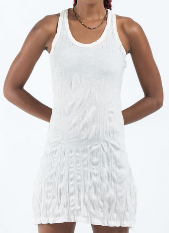 Sure Design Women's Blank Tank Dress White