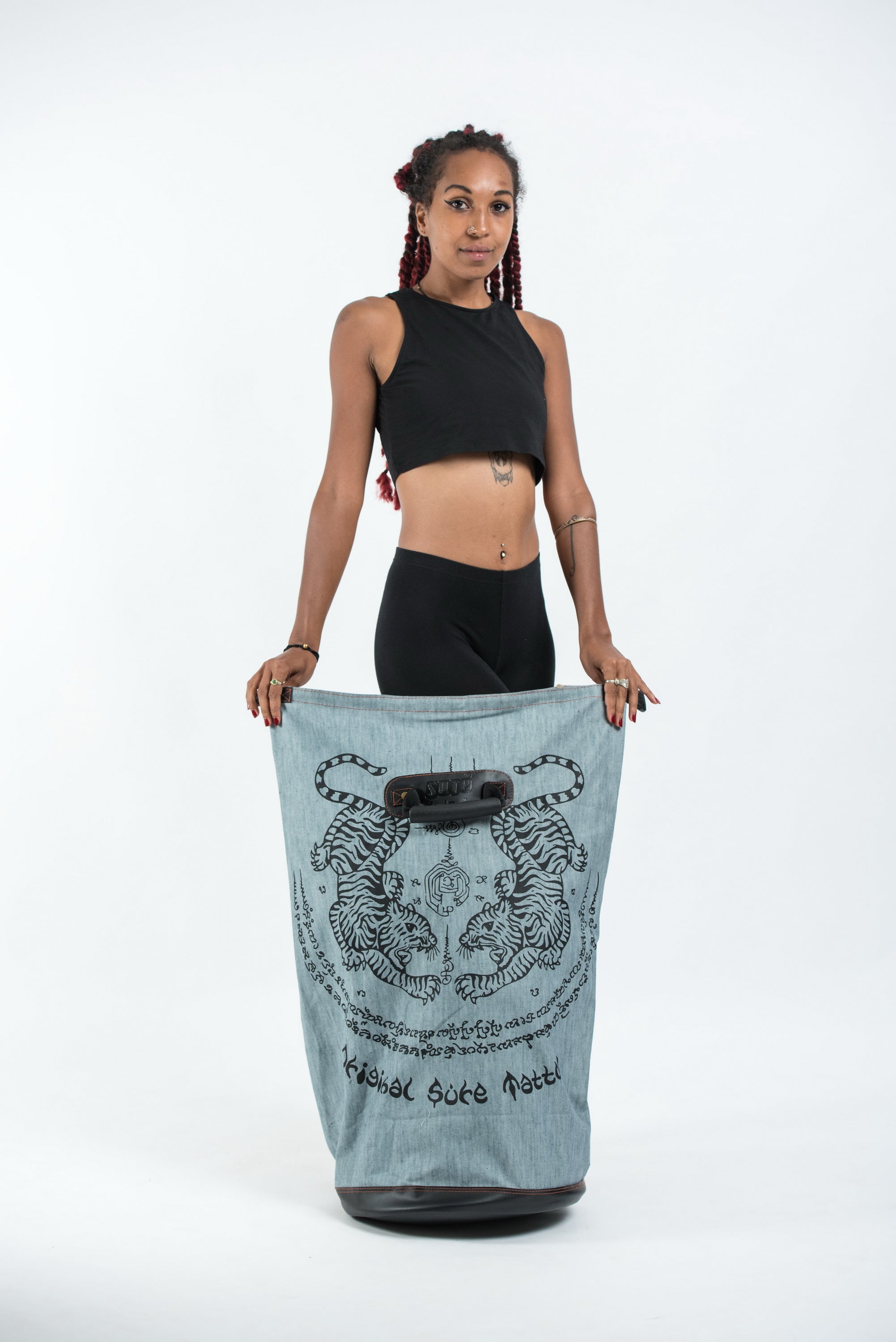 Thai Tattoo Denim Gear Backpack