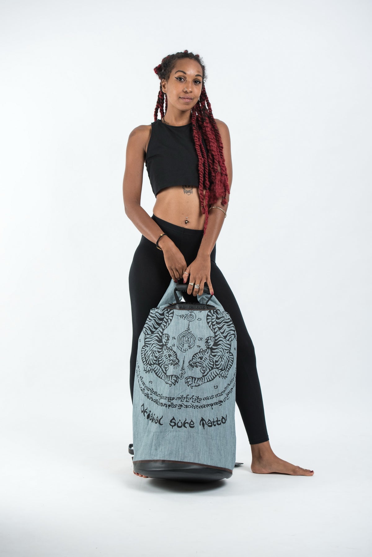 Thai Tattoo Denim Gear Backpack