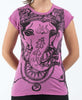 Sure Design Women's Big Face Ganesh T-Shirt Pink