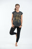 Sure Design Women's Octopus T-Shirt Gold on Black