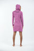 Sure Design Women's Antique Buddha Hoodie Dress Pink