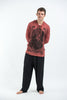 Sure Design Unisex Antique Buddha Hoodie Brick