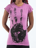 Wholesale Sure Design Women's Eye In Palm T-Shirt Pink - $5.55