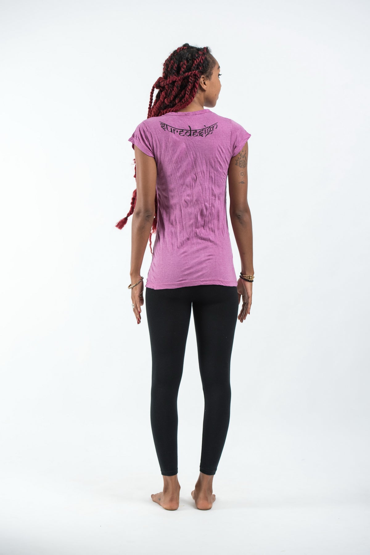 Sure Design Women's Eye In Palm T-Shirt Pink
