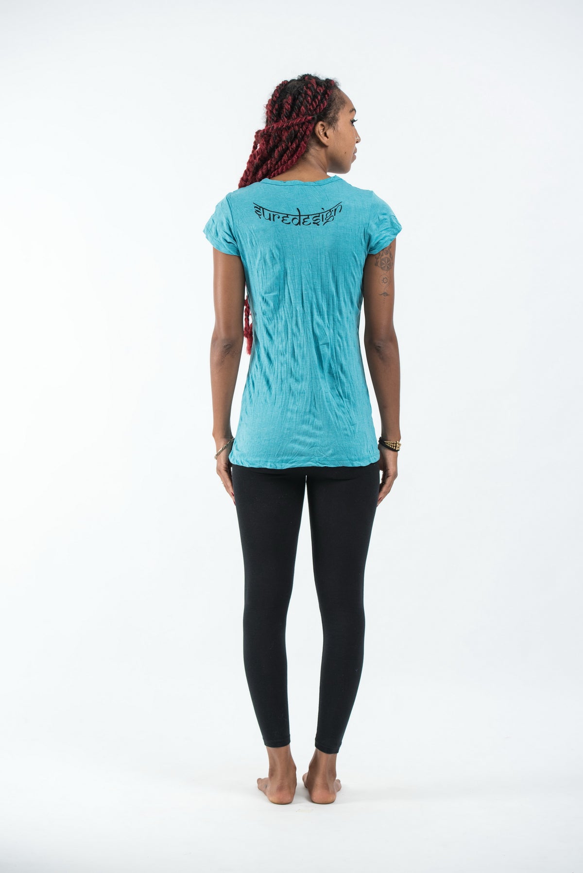 Sure Design Women's Infinitee Ohm T-Shirt Turquoise