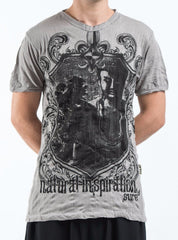 Sure Design Men's Antique Buddha T-Shirt Gray