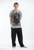 Sure Design Men's Antique Buddha T-Shirt Gray