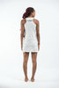 Sure Design Women's Infinitee Yoga Stamp Tank Dress White