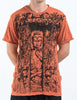 Sure Design Men's Meditation Buddha T-Shirt Orange