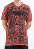 Sure Design Men's Meditation Buddha T-Shirt Brick