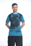 Wholesale Sure Design Mens Gandhi T-Shirt Denim Blue - $5.90
