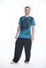 Sure Design Mens Gandhi T-Shirt Denim Blue