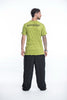 Sure Design Mens Buddha Face T-Shirt Lime