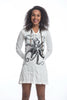 Sure Design Women's Octopus Hoodie Dress White