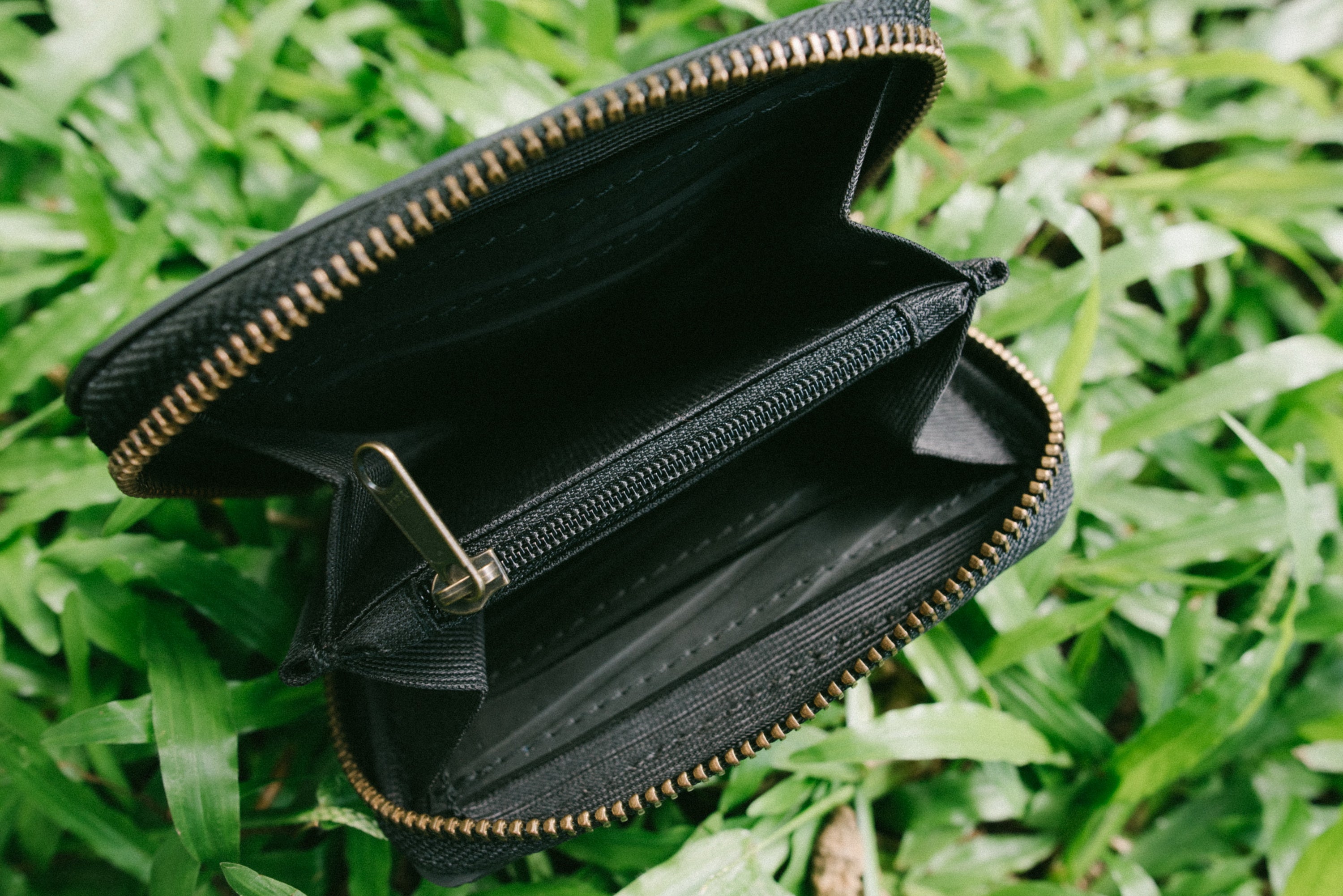 Upcycled Rubber Zip Around Wallet