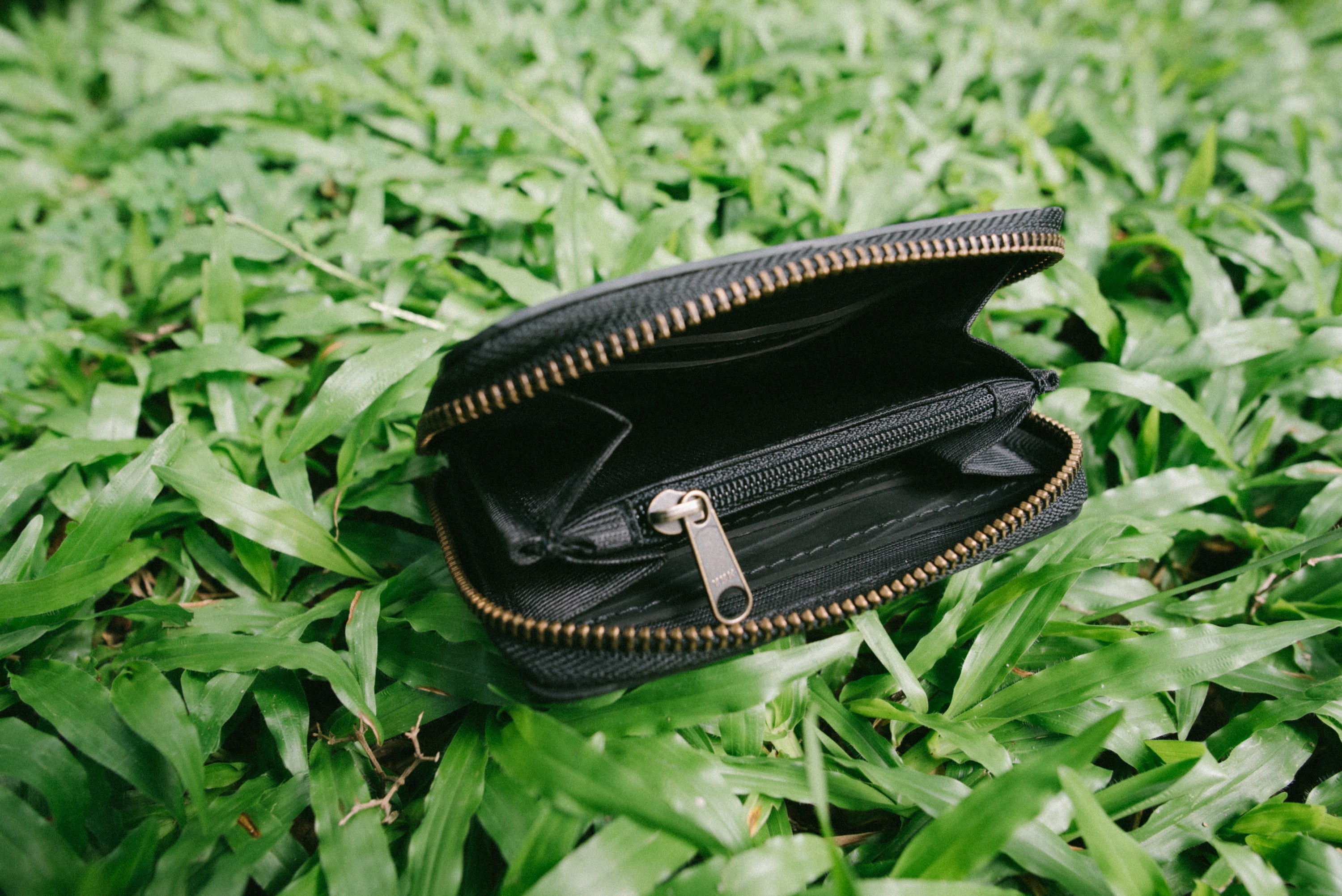Upcycled Rubber Zip Around Wallet