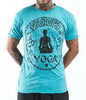 Sure Design Men's Infinitee Yoga Stamp T-Shirt Turquoise