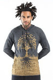 Wholesale Sure Design Unisex Tree of Life Hoodie Gold on Black - $12.00