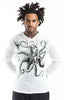 Sure Design Unisex Octopus Hoodie White