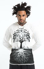 Sure Design Unisex Tree of Life Hoodie White