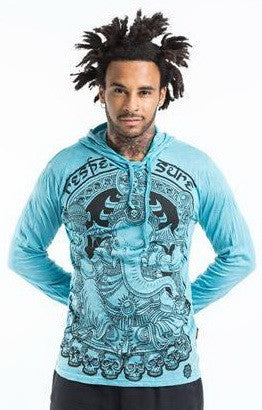 Sure Design Unisex Batman Ganesh Hoodie Turquoise