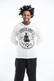 Sure Design Unisex Infinitee Yoga Stamp Hoodie White