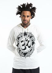 Sure Design Unisex Infinitee Ohm Hoodie White