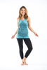 Sure Design Women's Lotus Mandala Tank Top Turquoise